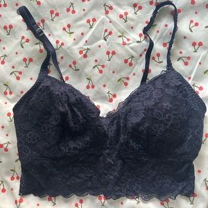 Longline lace bralette